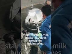 stainless steel 304 milk bucket production process