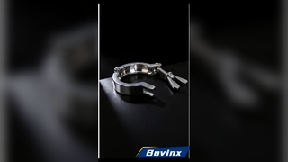 مشبك صحي من الفولاذ المقاوم للصدأ 04/316L مع أخدود داخلي مصقول فائق النعومة وسريع بدون أدوات