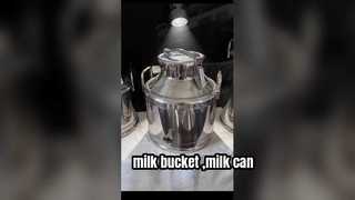 علبة نقل الحليب المختومة من الفولاذ المقاوم للصدأ/دلو الحليب