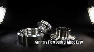 صمام فراشة المشبك الصحي للأغذية فارما