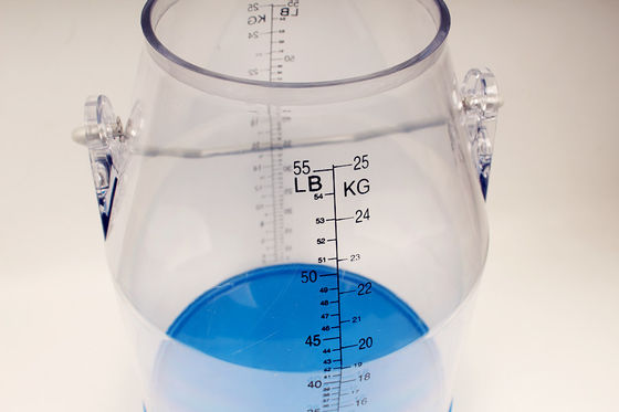 سعر جيد آلة حليب البولي كربونات من الفولاذ المقاوم للصدأ دلو 55LB مع الميزان الانترنت