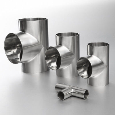 سعر جيد Inox 304 Ss Pipe Fittings , Food Grade  Stainless Steel Equal Tee الانترنت