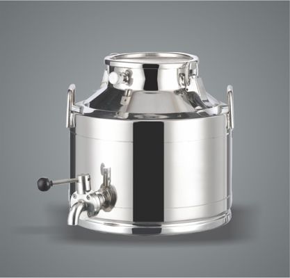 جودة SUS304 Stainless Steel Milking Machine Bucket Transport With Lid مصنع