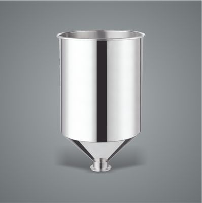 سعر جيد Small Stainless Steel Conical Hopper , Silver Milk Hopper 20L الانترنت