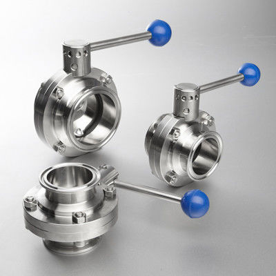 سعر جيد Sanitary Ss Butterfly Valve , 316l Clamped Weld DIN Butterfly Valve الانترنت