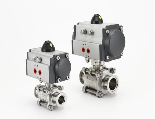 سعر جيد Sanitary KF Vacuum Fittings Ball Valve Stainless Steel Pneumatic الانترنت