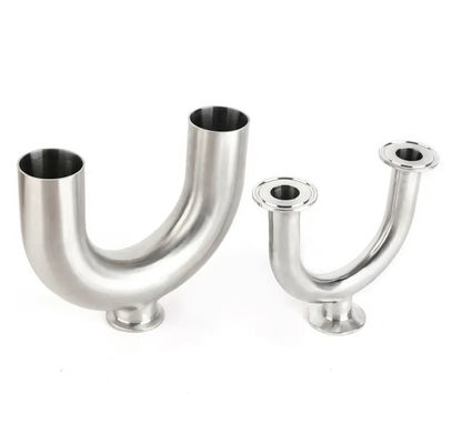 سعر جيد Clamped Stainless Steel U Pipe , Mirror Polished SS304 Stainless Steel Tee Fittings الانترنت