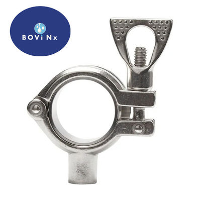 سعر جيد Food Grade  Sanitary 304 Stainless Steel Pipe Fittings Feruule Single Pin Clamp الانترنت