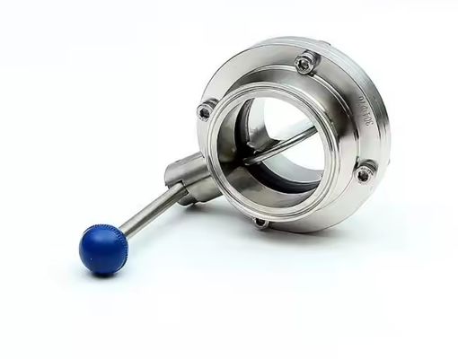سعر جيد High Performance Sanitary Stainless Steel Butterfly Valves Low Temperature Clamp SEAT food standard الانترنت